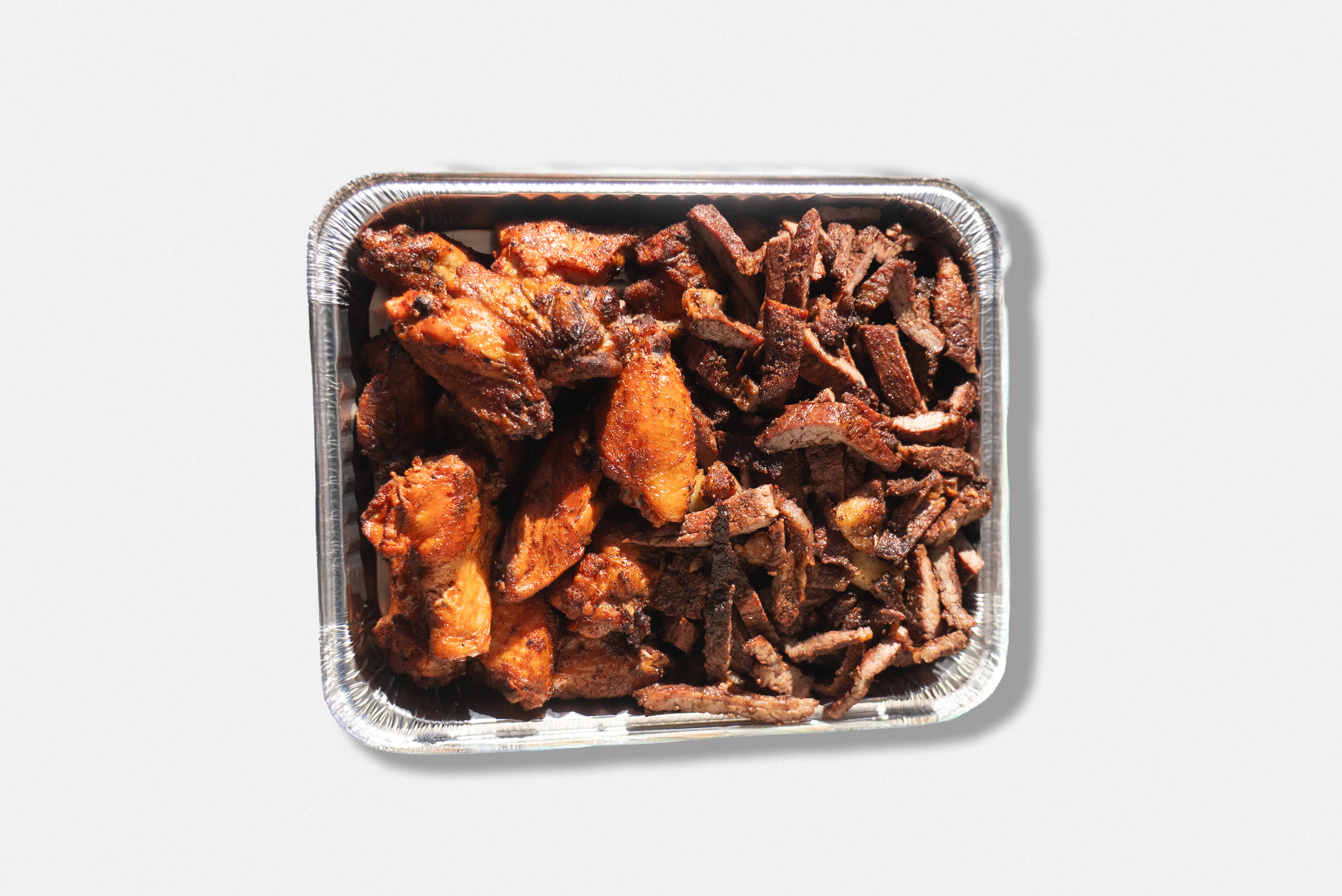Medium Combo Tray of Beef/Wings